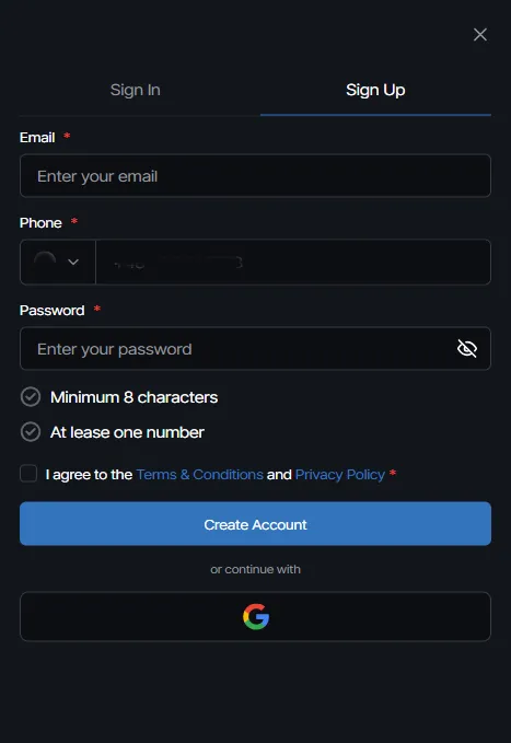 Account Registration and Login